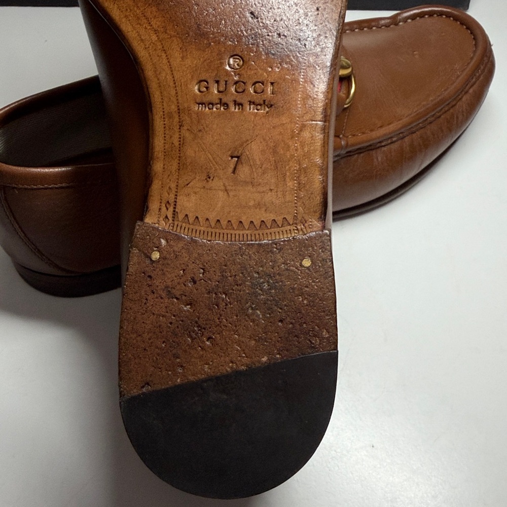 Gucci 60th Anniversary Horsebit 1953 Web Stripe Loafers Men’s Size US 8.5 - Picture 8 of 16
